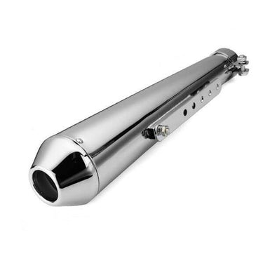 Silencieux d’échappement moto universel conique chrome